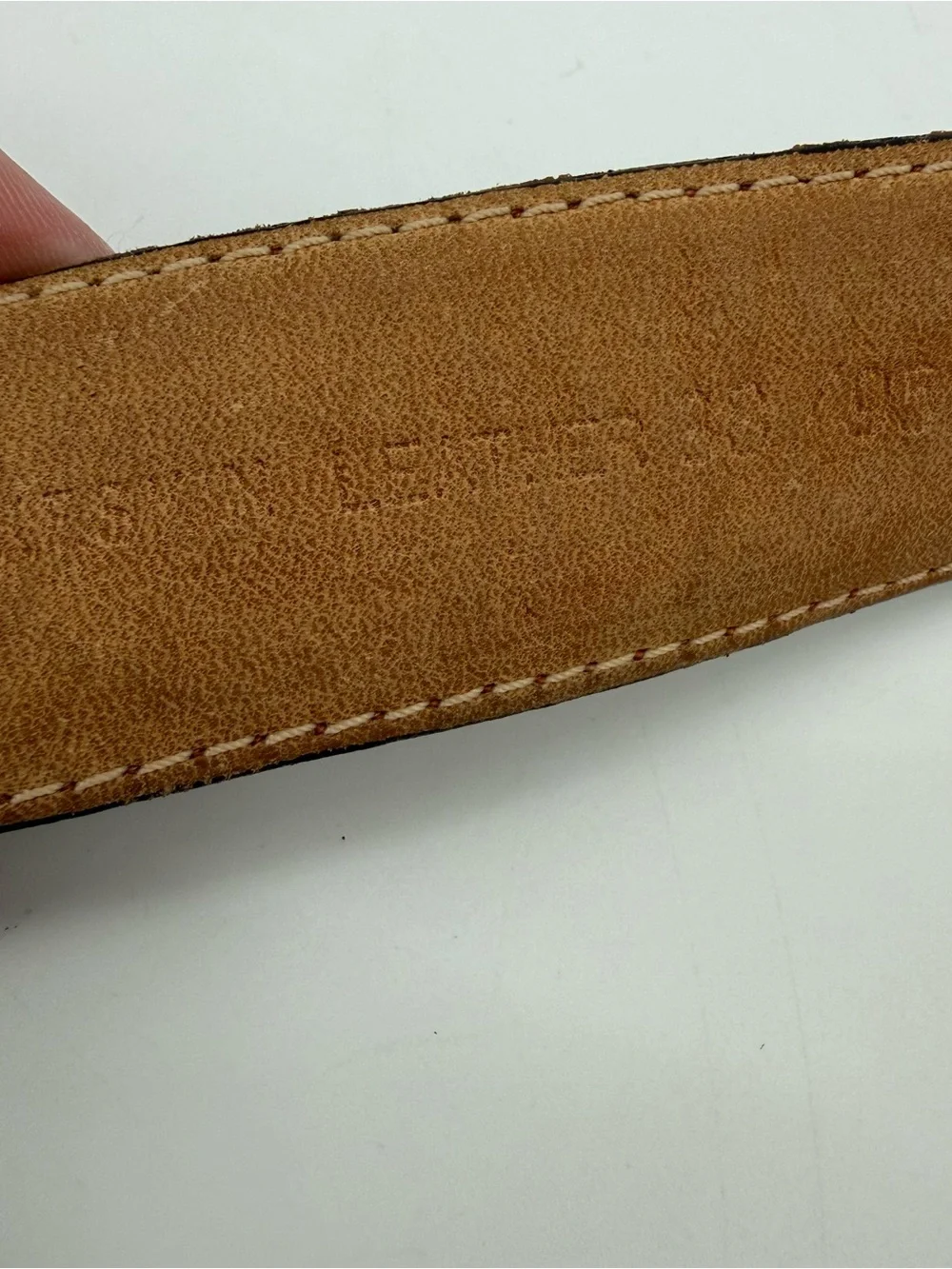 Christopher Roberts Mens Snakeskin Leather Belt Size 38 Silver Tone Hardware Vtg